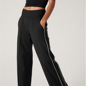 Athleta Venice High Rise Track Stripe Wide Leg Pant